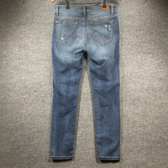 Judy Blue Skinny Fit Jeans Women's 13/31 Blue Destroyed JB8268DK Stretch - Picture 7 of 10